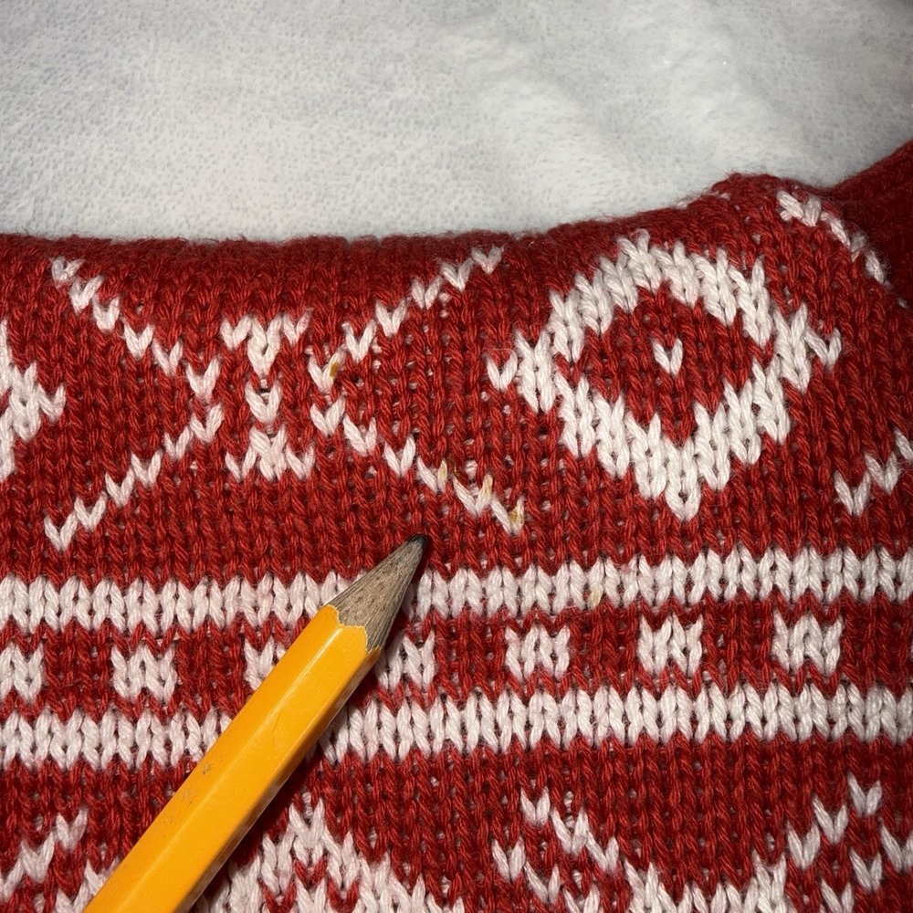 Vtg Abercrombie & Fitch 90s Y2K Fair Isle Nordic Print Knit Sweater Mens M USA - Picture 10 of 12